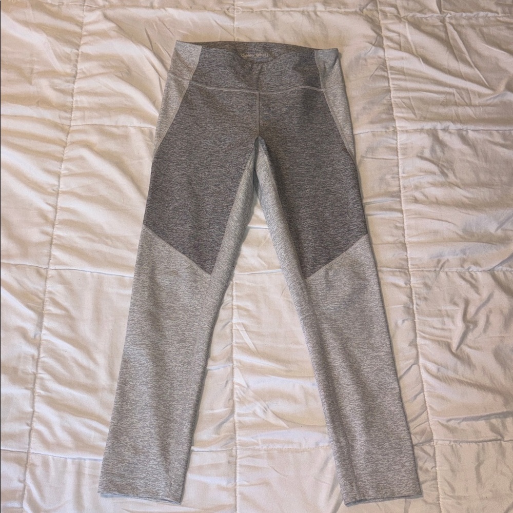 Outdoor Voices Gray Colorblock Leggings